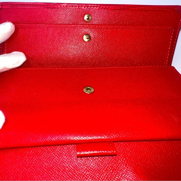 ❤️LOUIS VUITTON Red Epi Porte Tresor International Long Wallet | PRELOVED❤️‼️ - Picture 9 of 13